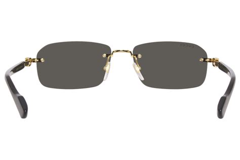 Gucci GG1221S 56 Grey & Gold Sunglasses .